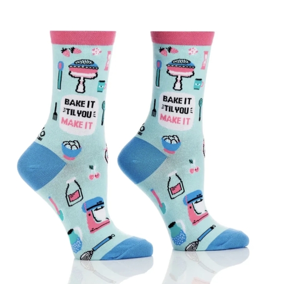 Set of 2- Novelty Crew Socks - Picture 3 of 5